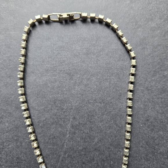 Costume Jewelry - Diamond and Sapphire Lariat - Picture 3 of 4